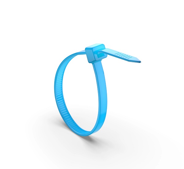 blue zip ties
